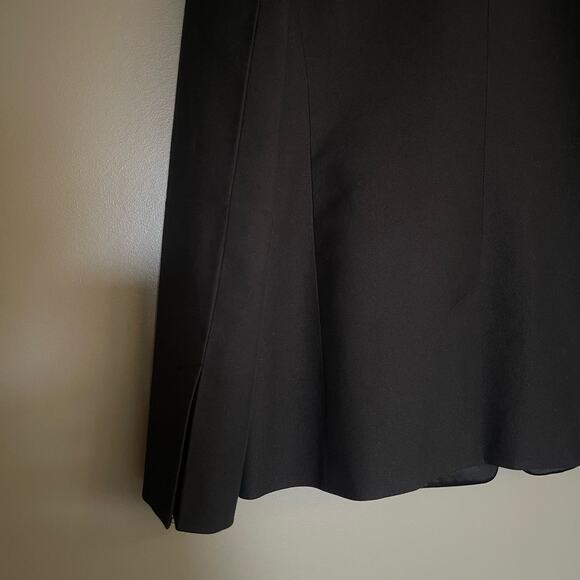 Helmut Lang Shiny Lapel One Button Canvas Tux Blazer Black Size 8 Classic Chic - Picture 12 of 16